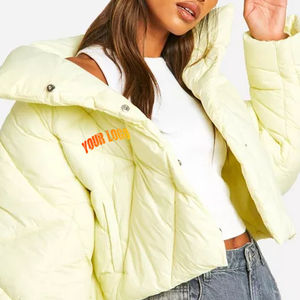 Chaqueta Acolchada de Algodón de Alta Calidad para Mujer, Chaqueta Corta Impermeable de Invierno con Bordado, Nueva Tendencia, Chaqueta Acolchada Estilo Burbuja - Product Image 2