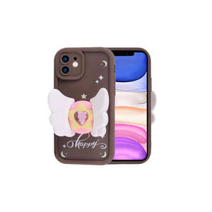 Coque de téléphone en silicone TPU rose clair de luxe avec motif Capybara suspendu pour iPhone 11 7 Plus - Protection élégante de l'appareil photo style INS - Product Image 2