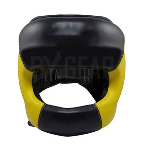 Protector de cabeza de boxeo ajustable con protección para orejas, mejillas y mentón adecuado para varias Artes Marciales - Product Image 1
