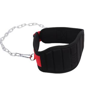 Custom Wholesale OEM/ODM Custom Logo Dip <b>Belt</b> with Heavy Duty Steel Chain <b>Weight</b> Lifting & Calisthenics Back Support <b>Belt</b> - Product Image 1