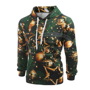 Sudadera con capucha XL personalizada para hombre 2024, ropa de invierno sublimada sólida con estilo, ropa de invierno de algodón 100% con capucha de poliéster - Product Image 1