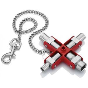 เครื่องมืออเนกประสงค์แบบกุญแจยูนิเวอร์แซลของ Knipex สำหรับตู้มาตรฐานและระบบปิดวาล์วทุกประเภท - Product Image 1