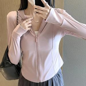 Abrigo deportivo para mujer, Sudadera con capucha, estilo gótico, UV ropa protectora para el sol, sudadera transpirable fresca en tallas, función antiarrugas de la marca - Product Image 6