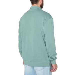 Sweat-shirt à capuche surdimensionné pour homme en coton et polyester avec broderie, poche kangourou, col à capuche, personnalisable - Product Image 3
