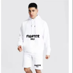 Ensembles t-shirts et shorts hommes coton tissu lourd hommes ensembles courts t-shirt personnaliser coton t-shirt et shorts - Product Image 1