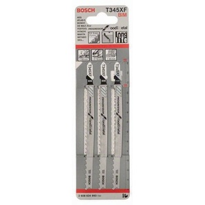 Lame de scie sauteuse Bosch T 345 XF 132 mm BIM, lot de 3, pas de denture 2,4-5 mm - Product Image 3