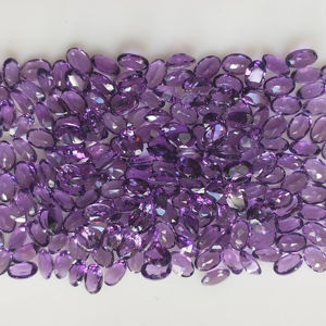 Améthyste africaine naturelle 6x4MM, coupe ovale, pierre précieuse en vrac de la meilleure qualité pour la fabrication de bijoux - Product Image 5