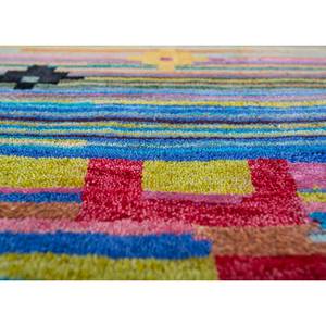 Tapis en laine et soie de bambou noué à la main Freedom Manchaha rose et violet, motif géométrique, pour la décoration du salon des adolescents, taille 9x12 - LES-1504 - Product Image 3