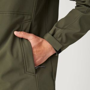 Custom Outdoor Breathable Lightweight Softshell <b>Jacket</b> With Adjustable Cuffs Wholesale Men <b>Fleece</b> <b>Lined</b> Water Resistant Coat - Product Image 5