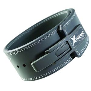 Cinturón de Levantamiento de Pesas Transpirable de Cuero Vacuno de 10 mm con Hebilla de Palanca de Aluminio, Soporte Lumbar para Hombres y Mujeres - Product Image 1