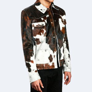 Veste en cuir de vachette grande taille vente en gros veste d'hiver pour l'extérieur veste en cuir de vachette pour hommes à des prix abordables - Product Image 2