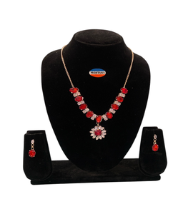 Élégant classique AD349 collier ensemble boucles d'oreilles pour les fêtes anniversaires événements traditionnels pour les cadeaux - Product Image 2