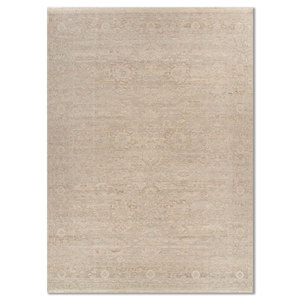 Alfombras de Lana Anudadas a Mano Viscaya Ivory, Estilo Tabriz Clásico para Adolescentes, para Sala de Estar, Pasillo, Patrón de Medallón-EA-1527(Cs-02) - Product Image 1