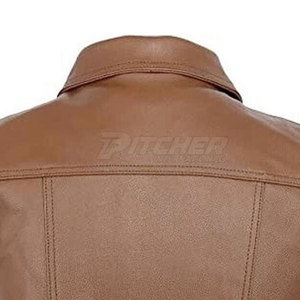 Chaleco de Invierno para Hombre, de Piel de Vaca Genuina, Cierre de Botones, Cortavientos, Ligero, Elegante, Sin Mangas, Estilo Casual Urbano - Product Image 6