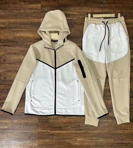 Chándal Deportivo Personalizado para Hombre, Estilo Hip Hop, con Capucha y Pantalones, de Felpa Técnica, Informal, de Algodón para Invierno - Product Image 4