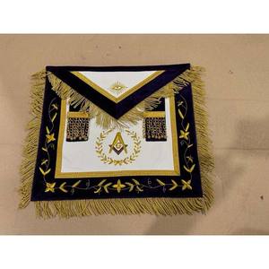 Masonic Regalia Grand Lodge Past Master <b>Apron</b> Purple Gold Hand Embroidered - Product Image 3