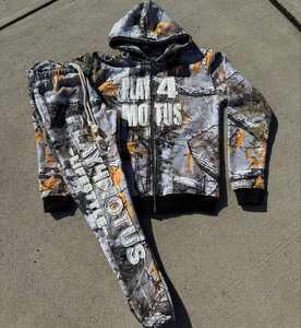 Conjunto Deportivo Unisex de Moda, Lavado Ácido, Invierno, Casual, Transpirable, Tallas Grandes, Diseño Sólido, Ajuste Cómodo, Estilo Moderno - Product Image 5