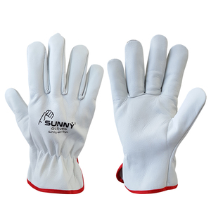 Precio de fábrica Guantes de seguridad para el trabajo de cuero de vaca para hombres Guantes de seguridad para conductores de construcción industrial - Product Image 5