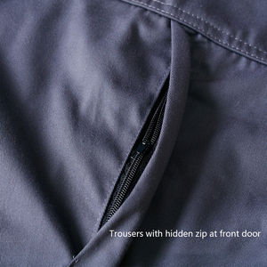 Customized Unisex Custom Logo Reflective Waterproof Fluorescent Inflatable Polyester Work Coveralls with Multi-Pocket Design - Product Image 6