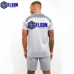 2025 dernier nouveau Style à la mode conception personnalisée de haute qualité grande taille hommes T-shirts et Shorts Gym plaine surdimensionné ensemble de shorts - Product Image 5