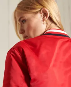 เสื้อแจ็คเก็ตผู้ชายไซส์ใหญ่ ปักลายโลโก้แบบสตรีทแวร์ สไตล์ลำลอง วินเทจ แนวเบสบอล คอตั้ง ปักโลโก้ด้านหน้า  รับทำโลโก้ตามสั่ง - Product Image 6