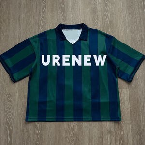 เสื้อฟุตบอลผ้าคอโปโลแนววินเทจสำหรับผู้ชายเสื้อยืดไซส์พิเศษผ้าฝ้ายพิมพ์ลายพิมพ์ซับลิเมชันแนวย้อนยุคดีไซน์ตามสั่ง - Product Image 1