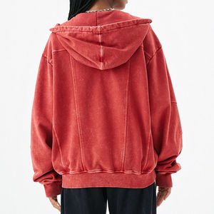 Streetwear Chándal de Peso Pesado Unisex Holgado Pierna Recta Bleach Ácido Lavado Chándales para Hombres - Product Image 4