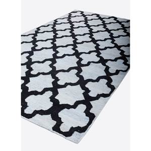 Tapis en laine et viscose à tissage plat Indusbar Adwv-13049 gris et noir pour la décoration intérieure - Product Image 2