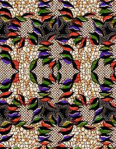 Tissu imprimé à la cire africaine 100% coton Textile de style Ankara de 45 pouces de large pour vêtements - Product Image 5