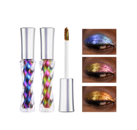 Maquillage des yeux Waterproof Holographic Color Change Multichrome Shimmer Cameleon Liquid Eyeshadow