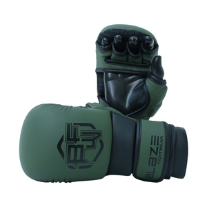 Guantes de Boxeo MMA Profesionales de Cuero, Medios Dedos, Personalizados, para Entrenamiento de Artes Marciales, Gran Venta - Product Image 1