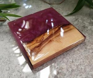 Posavasos de resina y madera epoxi personalizados más vendidos hechos a medida Posavasos modernos de madera de resina para una decoración elegante del hogar al precio más bajo - Product Image 1