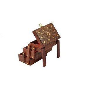 Boîtes à bijoux en bois, fabrication artisanale, bijoux fantaisie et dernier cri, article le plus vendu pour les femmes, matériau à base de bois - Product Image 4