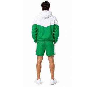 NIMBORO SPORTSWEAR Winter Lightweight Breathable Windbreaker Shorts Set Men's Zip Front <b>Athletic</b> Performance Streetwear - Product Image 4