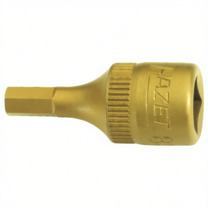 Hazet 1/4'' Screwdriver <b>Socket</b> Hexagonal Square with Tin Coating - Product Image 3