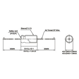 High Voltage Aluminum Electrolytic Capacitors-Axial Leads 20uf 600v for vintage radios, TV's, <b>guitar</b> amps, and audio equipment - Product Image 6
