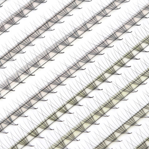 Extensions de cils en fibres PBT coréennes faites à la main, épaisseur personnalisée, haute qualité, longueur 4-25 mm, OEM/ODM, expédition mondiale en gros - Product Image 2