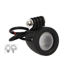 Luce di marcia diurna a LED rotonda luce da lavoro 12V 24V COB 10W Cree IP67 bianca-auto e moto/luci e lampadine - Product Image 4