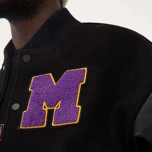 Vestes d'université personnalisées en cuir brodé chenille, vestes d'université personnalisées en gros - Product Image 5