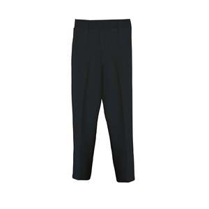 Pantalon taille haute noir confortable pour femme Puane avec détail corset sur le devant et taille élastique au dos - Idéal pour le bureau et les tenues décontractées - Product Image 2