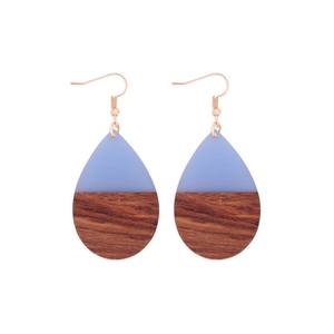 Fashion Jewelry Wood Hot Selling Item <b>Earrings</b> for Women Made of <b>Resin</b> and Wood for Party From India Handmade <b>Earrings</b> for Women - Product Image 5