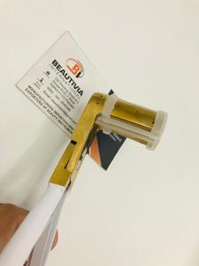 Custom Logo <b>Tape</b>-In Press Hair Extension Pliers White Gold Plated Sustainable Stainless Steel Sustainable Hair Extension Tools - Product Image 4