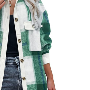 Vestes en laine personnalisées respirantes pour femmes Style décent de qualité supérieure OEM/ODM Commande en gros disponible de toutes les tailles et couleurs - Product Image 2