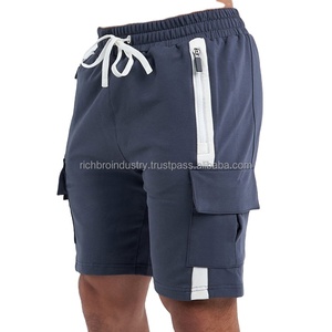 New Arrival Street Wear <b>Pockets</b> Color Blocks <b>Zippers</b> Fitness Men Sports Training Cotton Men Gym <b>Shorts</b> 5 Inch Jogger <b>Shorts</b> - Product Image 3