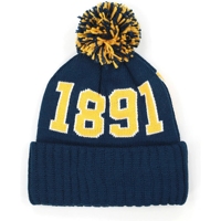 Bonnet d'hiver unisexe NC A&T Aggies, logo Bulldog imprimé numériquement personnalisé, design côtelé, en Spandex/Coton, avec logo A&T