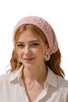 Pañuelo de Punto para Mujer, Estilo Crochet, Suave, para la Cabeza o el Cabello