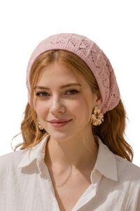 Bandana en tricot pour femme, foulard doux style crochet, bandeau pour cheveux - Product Image 4