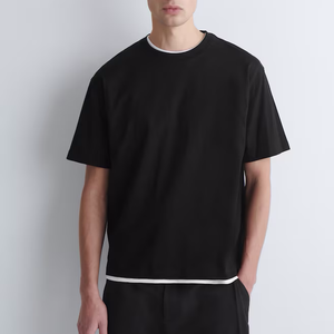 เสื้อยืดแขนราแกลนผู้ชาย สีเทาชาร์โคล ผ้าเฟรนช์เทอร์รี่ คุณภาพรับประกัน OEM - Product Image 1