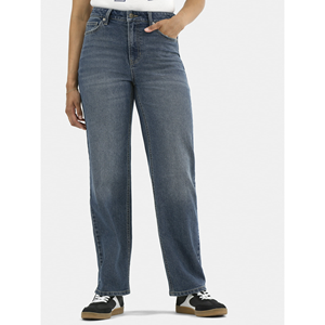 2025 Meilleure vente femmes décontracté Stretch lavé surdimensionné Denim jean élégant Slim Fit avec taille moyenne maigre tissu tissé - Product Image 5