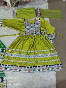 High demanded Vintage Afghan Kuchi Dress for <b>Girls</b> Hand Beaded Linen Cotton Silk Fabric Long Sleeves Regional <b>Clothing</b> - Product Image 6